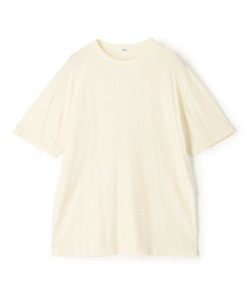 TOMORROWLAND/トゥモローランド コットンカシミヤ ハーフスリーブニット 11 ホワイト M