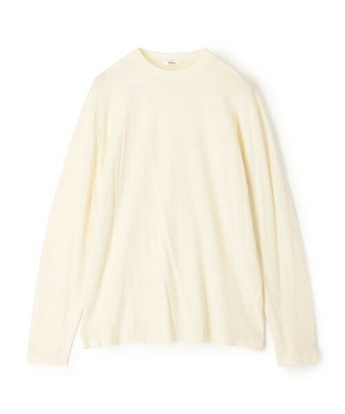 TOMORROWLAND/トゥモローランド コットンカシミヤ クルーネックロングスリーブニット 11 ホワイト L