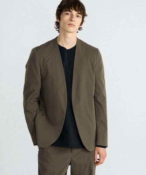 TOMORROWLAND / トゥモローランド ノーカラージャケット | ストレッチベンタイル ノーカラージャケット | 詳細2