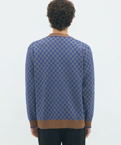 TOMORROWLAND / トゥモローランド ニット・セーター | コットンポリエステル チェックジャカード Vネックカーディガン | 詳細4