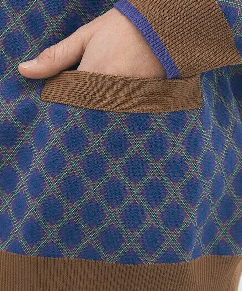 TOMORROWLAND / トゥモローランド ニット・セーター | コットンポリエステル チェックジャカード Vネックカーディガン | 詳細7