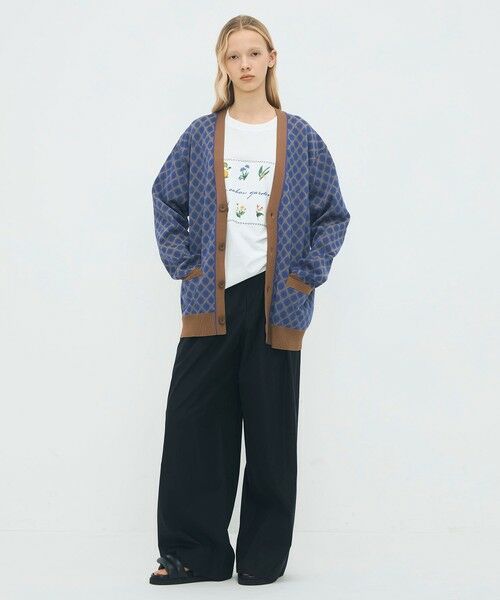 TOMORROWLAND / トゥモローランド ニット・セーター | コットンポリエステル チェックジャカード Vネックカーディガン | 詳細9
