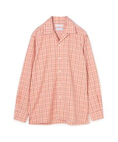 TOMORROWLAND / トゥモローランド シャツ・ブラウス | コットンリネン オープンカラーロングスリーブ チェックシャツ ALUMO