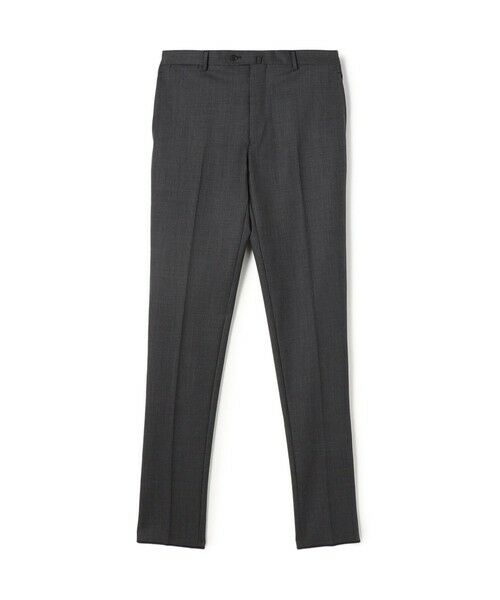 TOMORROWLAND/トゥモローランド SUPER120'Sウール ストレッチ ノープリーツスラックス 17 チャコールグレー 50