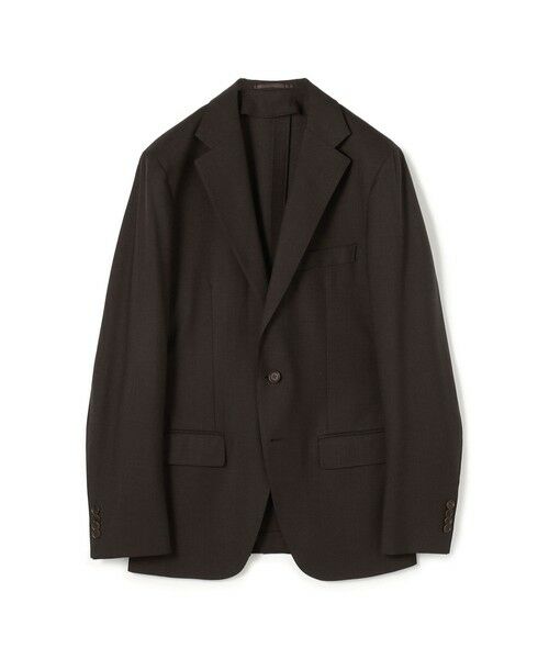 SUPER120'Sウール ストレッチ シングルブレステッド 2B