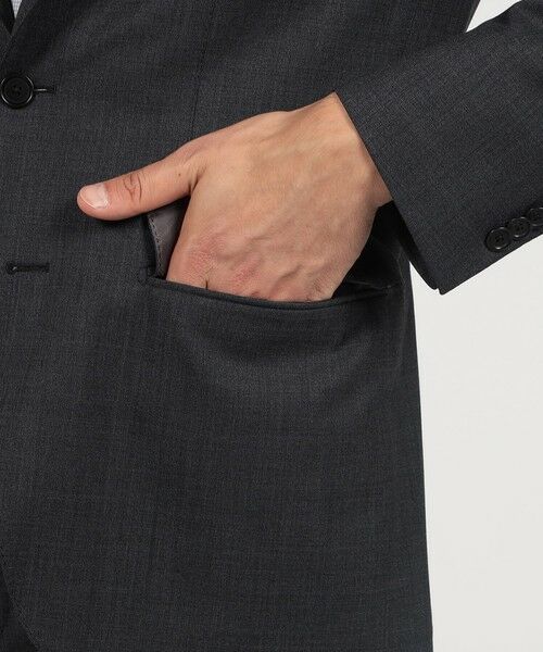 【新品】トゥモローランド テーラードジャケット 背抜き 38 M ブラック ストレッチポンチ シングルブレステッド2Bジャケット