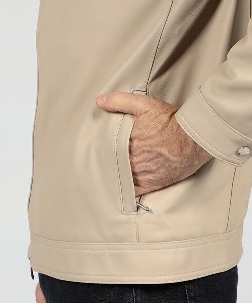 TOMORROWLAND / トゥモローランド ブルゾン | 【別注】 EMMETI ラムレザー シングルライダースブルゾン | 詳細7