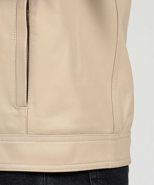 TOMORROWLAND / トゥモローランド ブルゾン | 【別注】 EMMETI ラムレザー シングルライダースブルゾン | 詳細9