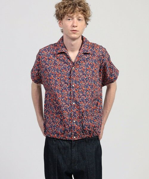 TOMORROWLAND / トゥモローランド シャツ・ブラウス | HAVERSACK ATTIRE コットン総柄 オープンカラー ハーフスリーブシャツ | 詳細1