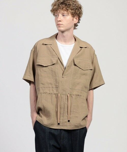 TOMORROWLAND / トゥモローランド シャツ・ブラウス | HAVERSACK ATTIRE リネン ダブルポケットハーフスリーブシャツ | 詳細1