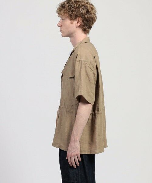 TOMORROWLAND / トゥモローランド シャツ・ブラウス | HAVERSACK ATTIRE リネン ダブルポケットハーフスリーブシャツ | 詳細3