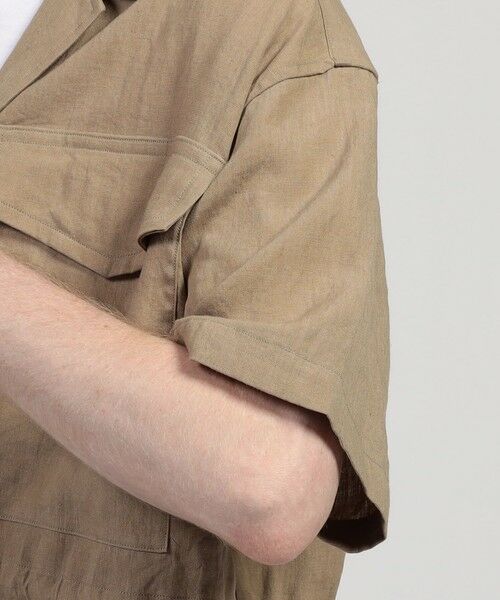 TOMORROWLAND / トゥモローランド シャツ・ブラウス | HAVERSACK ATTIRE リネン ダブルポケットハーフスリーブシャツ | 詳細7