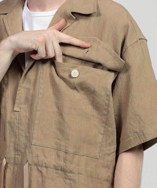 TOMORROWLAND / トゥモローランド シャツ・ブラウス | HAVERSACK ATTIRE リネン ダブルポケットハーフスリーブシャツ | 詳細9