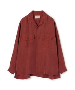 TOMORROWLAND / トゥモローランド シャツ・ブラウス | シルク オープンカラー ダブルポケット ロングスリーブシャツ