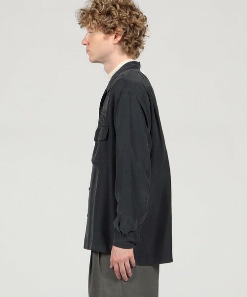 TOMORROWLAND / トゥモローランド シャツ・ブラウス | シルク オープンカラー ダブルポケット ロングスリーブシャツ | 詳細3