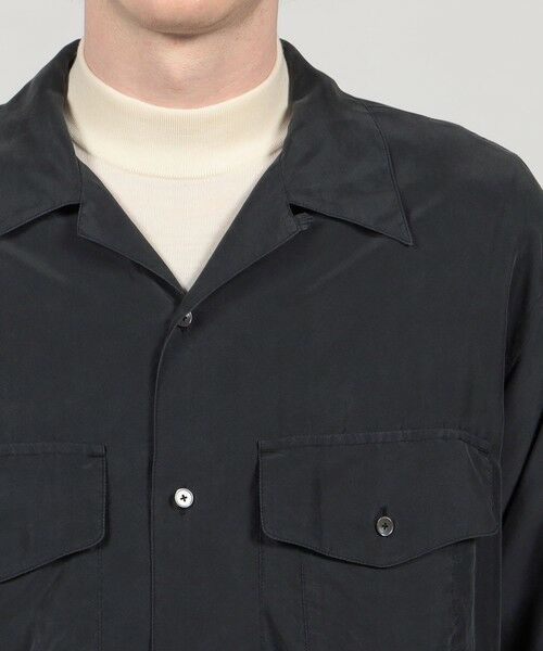 TOMORROWLAND / トゥモローランド シャツ・ブラウス | シルク オープンカラー ダブルポケット ロングスリーブシャツ | 詳細5