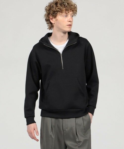 TOMORROWLAND / トゥモローランド パーカー | スビンコットン ダンボール ハーフジップ パーカ | 詳細1