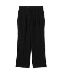 TOMORROWLAND / トゥモローランド スラックス・ドレスパンツ | ウールリネンコットン 2タックワイドストレートパンツ