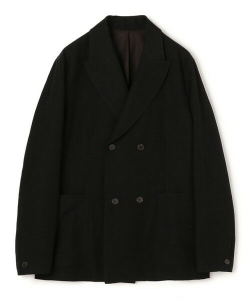 極美品★ドゥーズィエムクラス｜定価4,7万 20AW ウールダブルジャケット ウールリネンコットン ダブルブレステッド 4Bジャケット