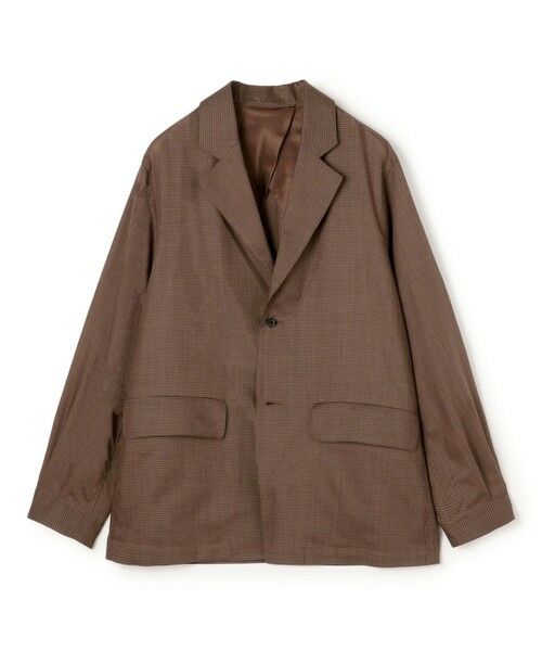 TOMORROWLAND/トゥモローランド ウールトロピカル シングルブレステッド 2Bジャケット 48 ダークブラウン系 M TOMORROWLAND/トゥモローランド ウールトロピカル シングルブレステッド 2Bジャケット 48 ダークブラウン系 M