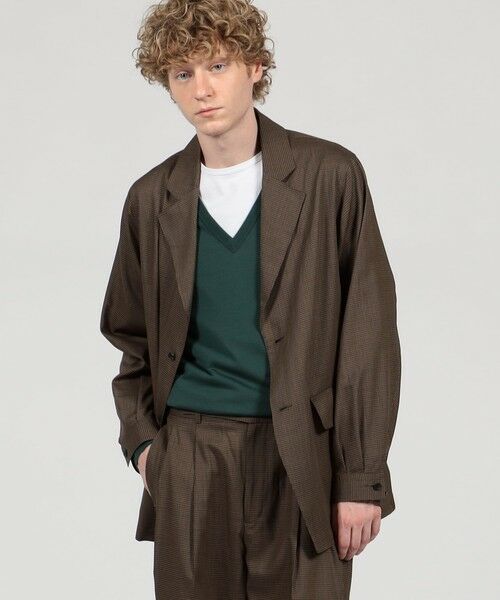 TOMORROWLAND / トゥモローランド テーラードジャケット | ウールトロピカル シングルブレステッド 2Bジャケット | 詳細1