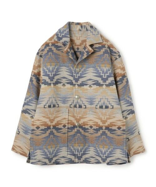 TOMORROWLAND/トゥモローランド 【別注】PENDLETON ウールブランケット ジャケット 66 ブルー系 M TOMORROWLAND/トゥモローランド 【別注】PENDLETON ウールブランケット ジャケット 66 ブルー系 M