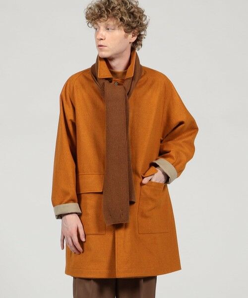 TOMORROWLAND / トゥモローランド ステンカラーコート | 【別注】INVERTERE ウールコットン リバーシブルコート | 詳細1