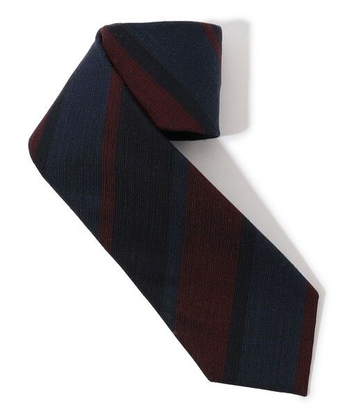 TOMORROWLAND / トゥモローランド ネクタイ | TOMORROWLAND シルクシャンタン レジメンタルストライプ ネクタイ | 詳細1