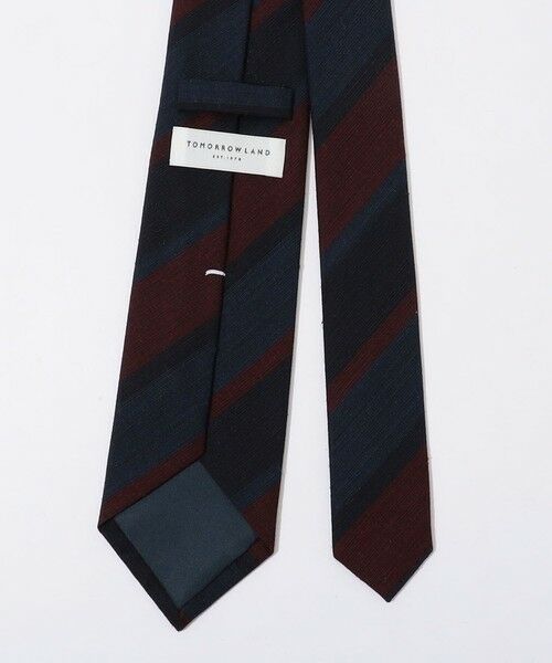 TOMORROWLAND / トゥモローランド ネクタイ | TOMORROWLAND シルクシャンタン レジメンタルストライプ ネクタイ | 詳細2