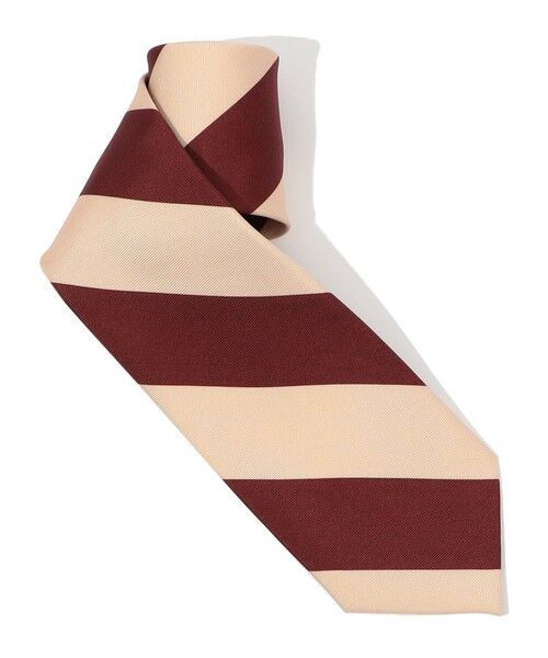 TOMORROWLAND/トゥモローランド ERRICO FORMICOLA シルクプリント レジメンタルストライプ ネクタイ 36 ベージュ系 F TOMORROWLAND/トゥモローランド ERRICO FORMICOLA シルクプリント レジメンタルストライプ ネクタイ 36 ベージュ系 F