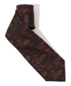 TOMORROWLAND / トゥモローランド ネクタイ | ERRICO FORMICOLA シルクプリント ペイズリー柄ネクタイ