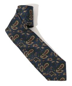 TOMORROWLAND / トゥモローランド ネクタイ | ERRICO FORMICOLA シルクプリント ペイズリー柄ネクタイ