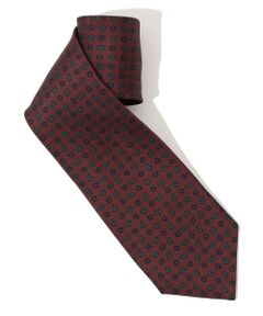 TOMORROWLAND / トゥモローランド ネクタイ | ERRICO FORMICOLA シルクプリント 小紋柄ネクタイ