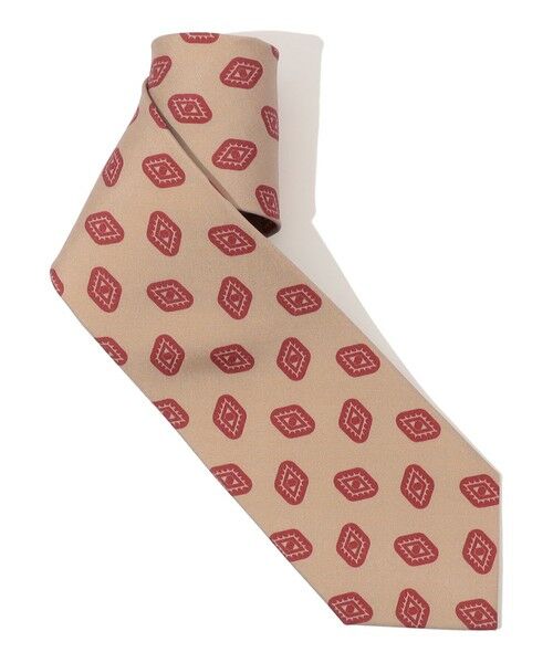 TOMORROWLAND / トゥモローランド ネクタイ | ERRICO FORMICOLA シルクプリント 小紋柄ネクタイ | 詳細1