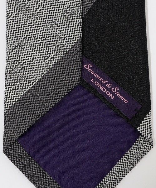 TOMORROWLAND / トゥモローランド ネクタイ | Seaward ＆ Stearn シルクジャガード レジメンタルストライプネクタイ | 詳細3