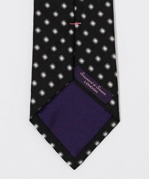 TOMORROWLAND / トゥモローランド ネクタイ | Seaward ＆ Stearn シルクプリント ドット柄ネクタイ | 詳細3