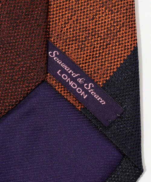 TOMORROWLAND / トゥモローランド ネクタイ | Seaward ＆ Stearn シルクジャガード レジメンタルストライプネクタイ | 詳細3