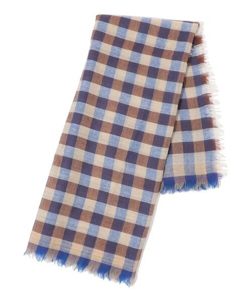 TOMORROWLAND / トゥモローランド マフラー・ショール・スヌード・ストール | EPICE ウール チェックストール | 詳細1
