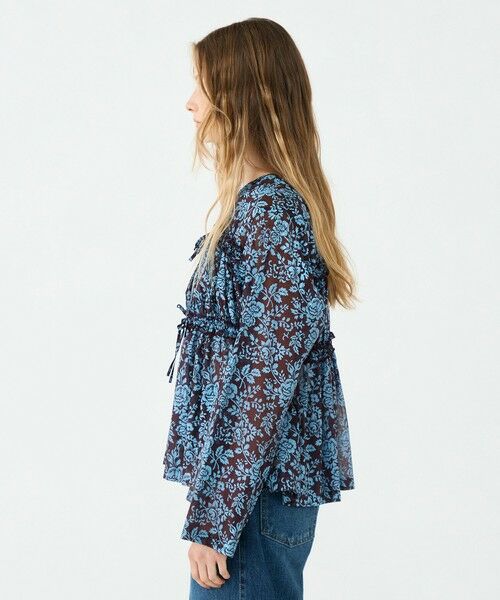 TOMORROWLAND / トゥモローランド シャツ・ブラウス（半袖以外） | セルロースポリエステルプリント ギャザーブラウス | 詳細3