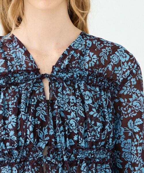 TOMORROWLAND / トゥモローランド シャツ・ブラウス（半袖以外） | セルロースポリエステルプリント ギャザーブラウス | 詳細5