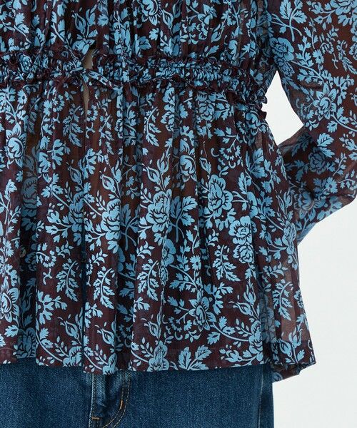TOMORROWLAND / トゥモローランド シャツ・ブラウス（半袖以外） | セルロースポリエステルプリント ギャザーブラウス | 詳細7
