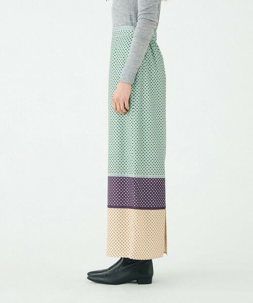 TOMORROWLAND / トゥモローランド ロング・マキシ丈スカート | パネルプリント ナロースカート | 詳細3