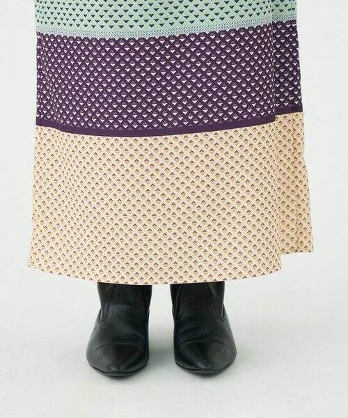 TOMORROWLAND / トゥモローランド ロング・マキシ丈スカート | パネルプリント ナロースカート | 詳細8