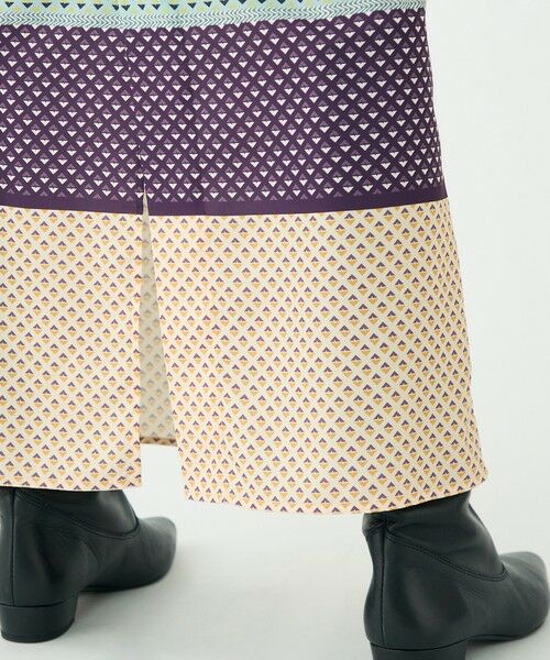 TOMORROWLAND / トゥモローランド ロング・マキシ丈スカート | パネルプリント ナロースカート | 詳細9