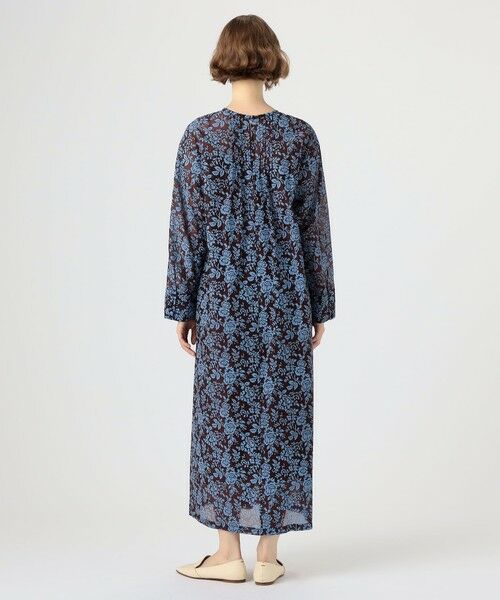 TOMORROWLAND / トゥモローランド ロング・マキシ丈ワンピース | セルロースポリエステルプリント クルーネックワンピース | 詳細3