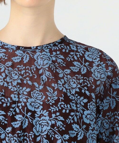 TOMORROWLAND / トゥモローランド ロング・マキシ丈ワンピース | セルロースポリエステルプリント クルーネックワンピース | 詳細4