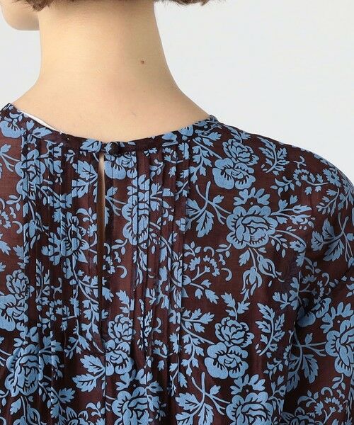 TOMORROWLAND / トゥモローランド ロング・マキシ丈ワンピース | セルロースポリエステルプリント クルーネックワンピース | 詳細5