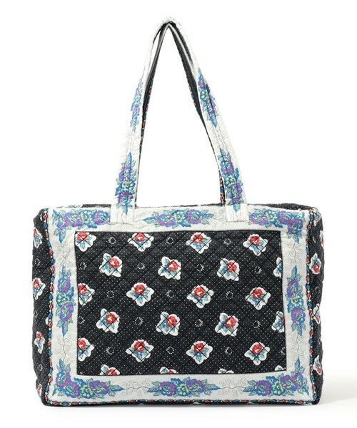 TOMORROWLAND/トゥモローランド SOULEIAO ポリエステルプリントキルト ラージショルダーバッグ 18 ブラック系 F