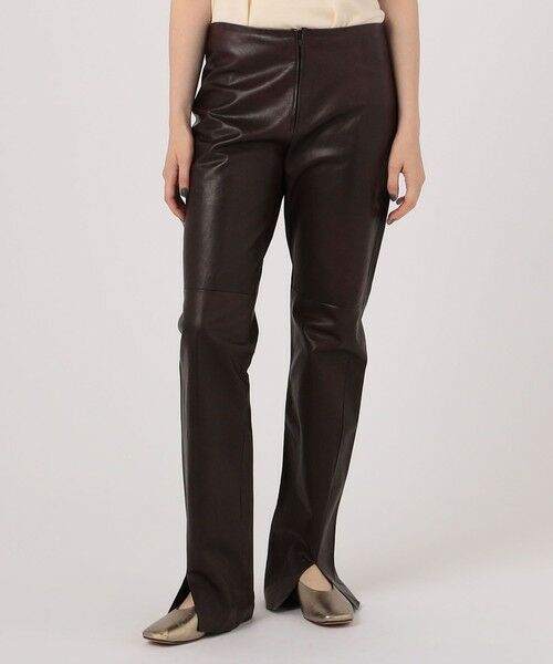 TOMORROWLAND / トゥモローランド その他パンツ | GABRIELA COLL GARMENTS LEATHER SLIT TROUSER | 詳細2