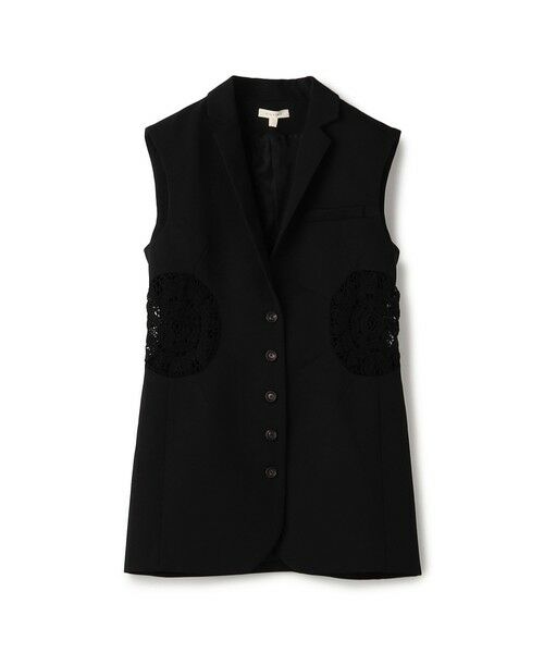 TOMORROWLAND/トゥモローランド diotima Long Tower Vest 19 ブラック 1 TOMORROWLAND/トゥモローランド diotima Long Tower Vest 19 ブラック 1